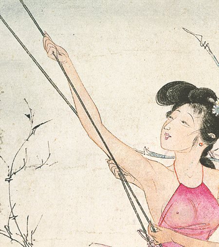 张店-胡也佛的仕女画和最知名的金瓶梅秘戏图